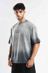 Grey Acid Wash Oversized T-shirt