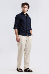 Classic Navy Blue Slim Fit Shirt