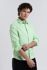 Mint Green Cotton Shirt